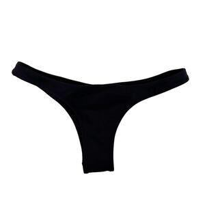 Victoria's Secret Black The Itsy Ruched Bikini Bottom Sz XS